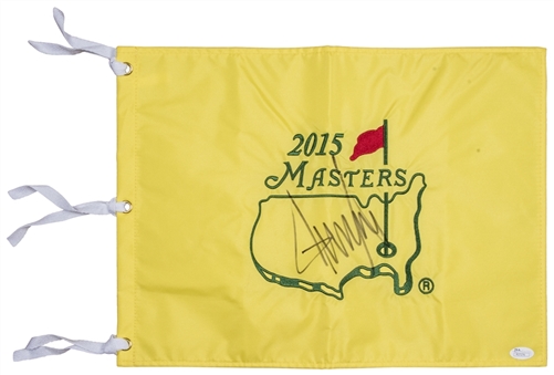 2015 Donald Trump Signed Masters Golf Flag (JSA)